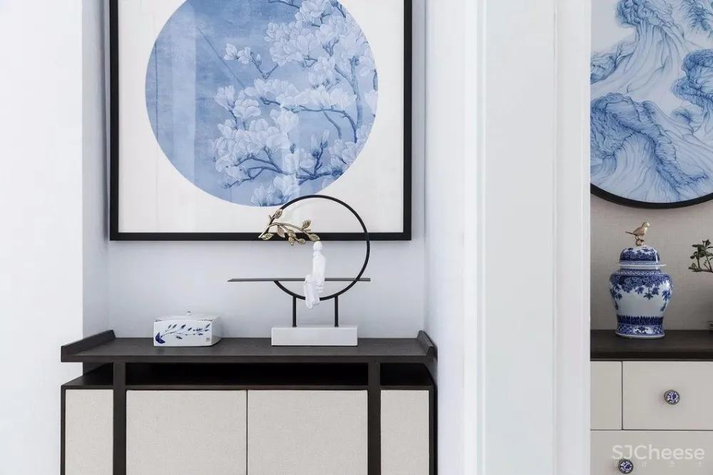 青花案|优雅中国白