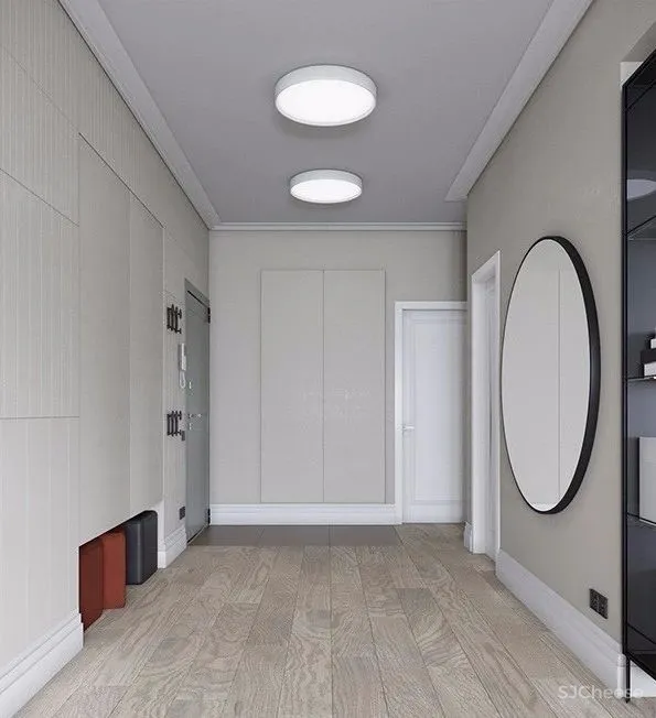 94㎡ 圆形主题设计丨清新配色怎么看都不腻