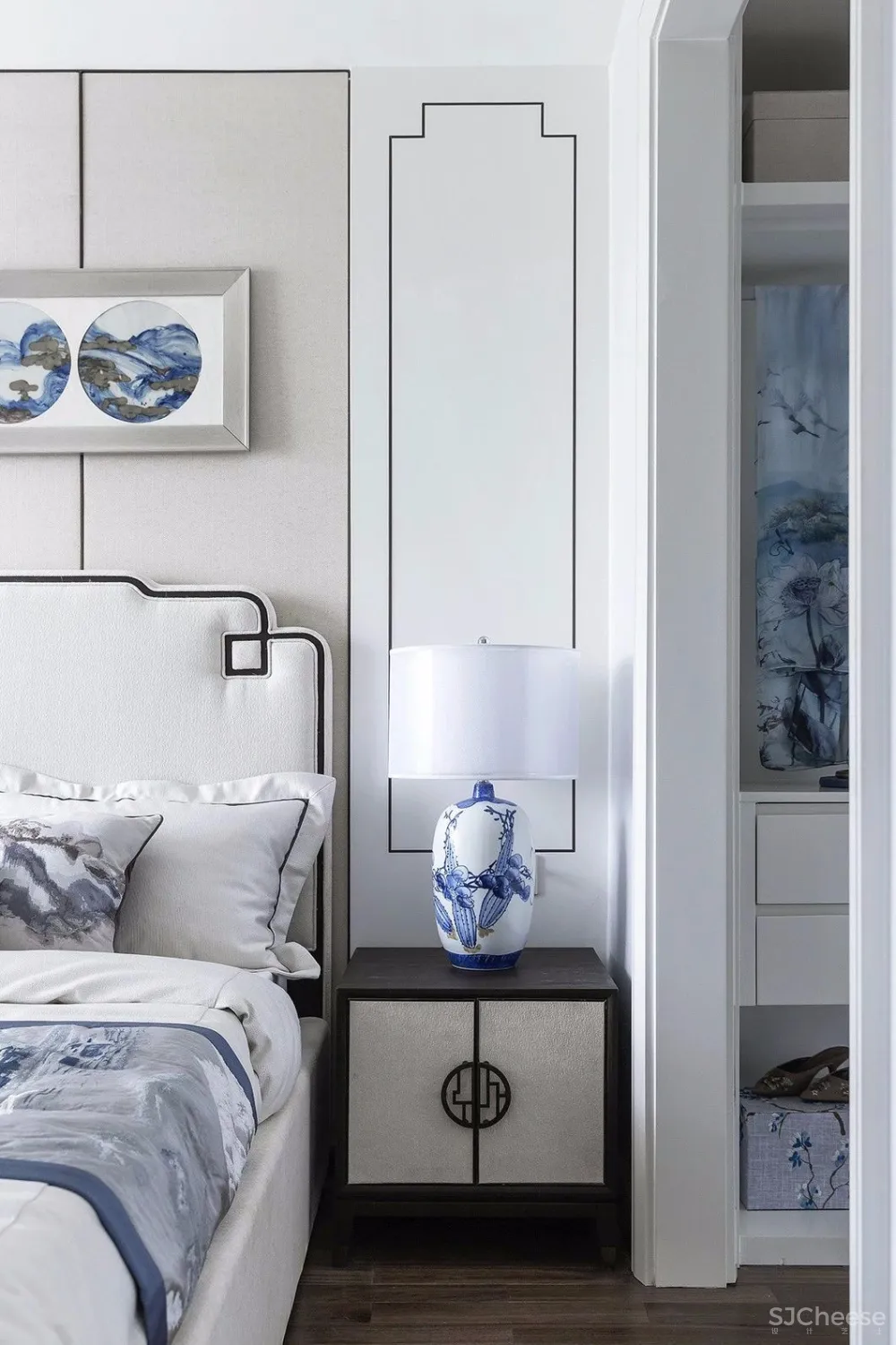 青花案|优雅中国白