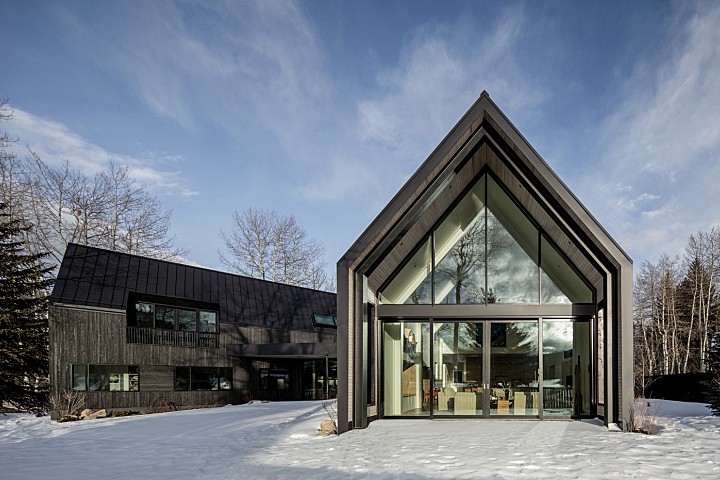 Studio B Architects：美国度假木屋 V-Plan