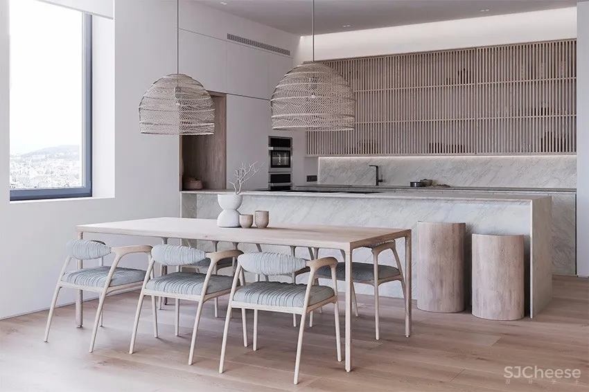 幽静自然禅风！瑞士86㎡日系灰白单身公寓 | Nazar Tsymbaliuk 首