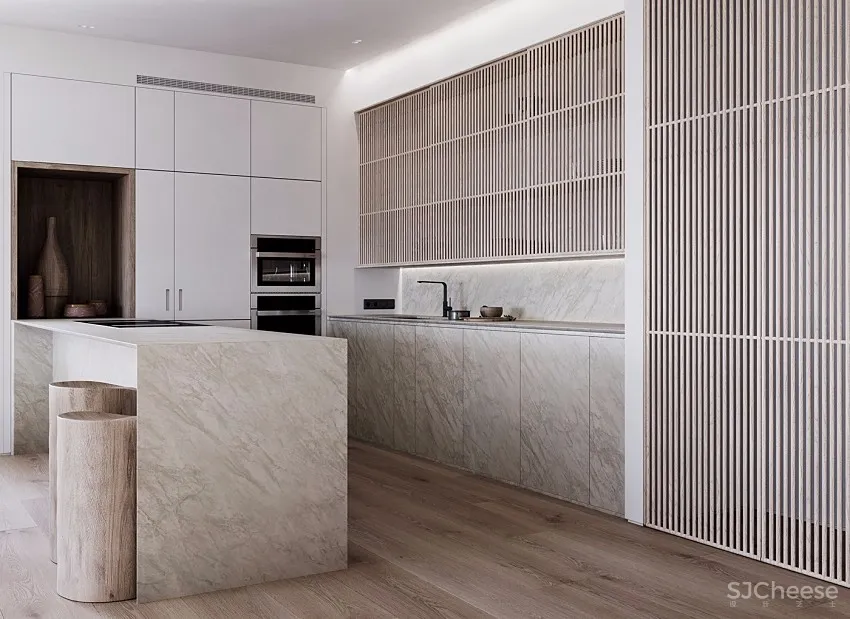 幽静自然禅风！瑞士86㎡日系灰白单身公寓 | Nazar Tsymbaliuk 首