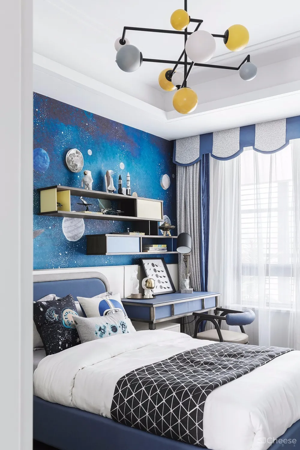 青花案|优雅中国白