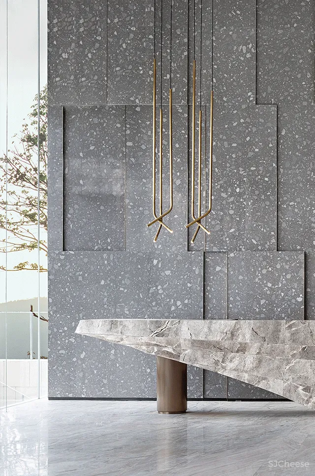 新作 | 高级灰 + 水墨石,简雅纯粹的艺术格调