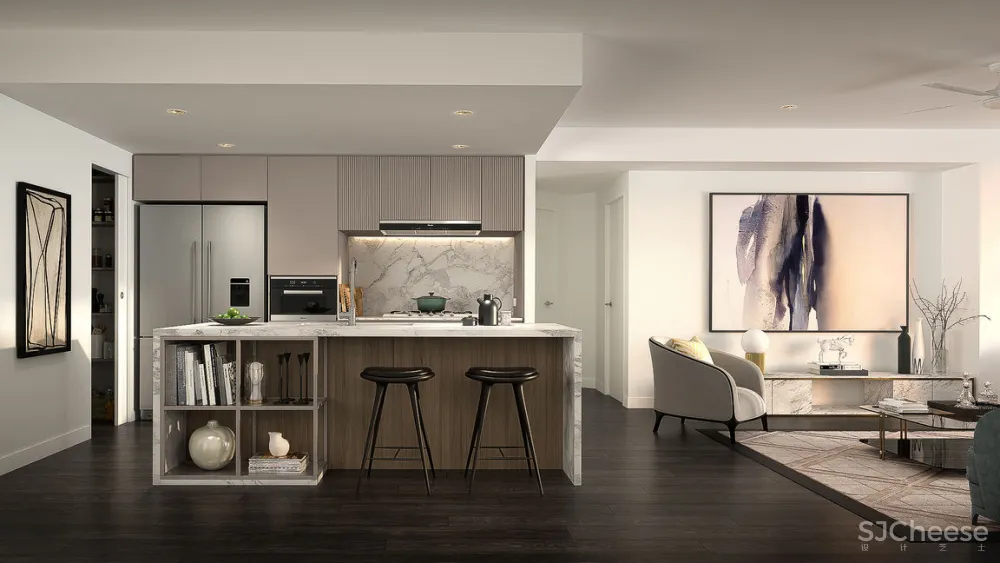 这种高水准的效果图，却是这种清新风！