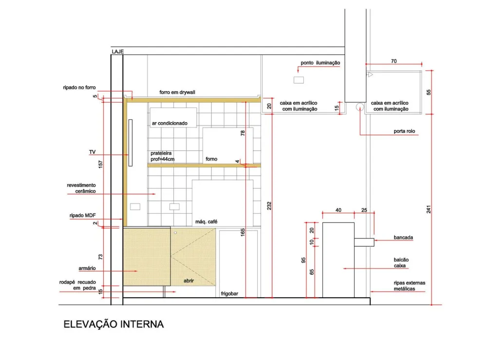 给我一扇门宽的空间，The Coffee咖啡店 / Studio Boscardin.Corsi Arquitetura