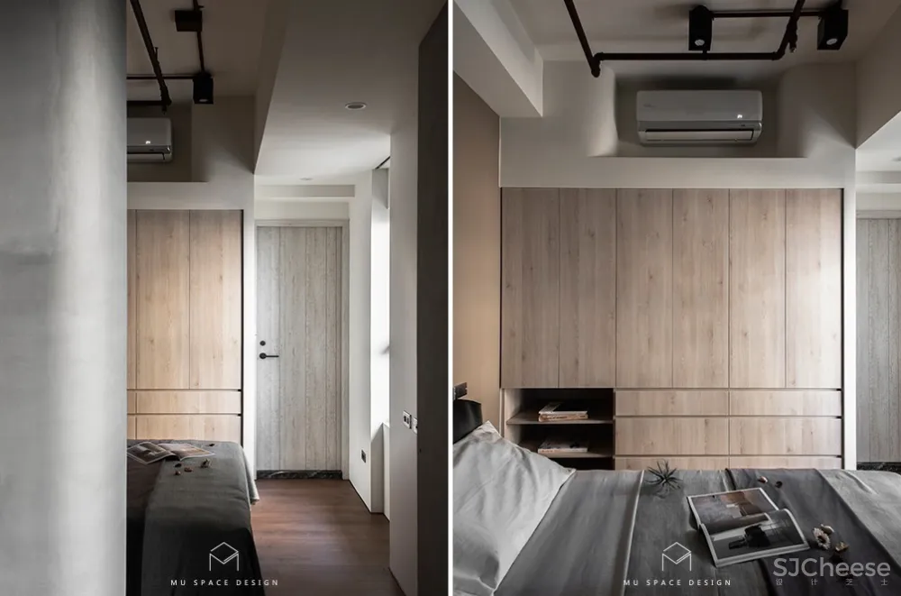 台中慕森设计 | 一半LOFT轻工业风，一半极简侘寂美学