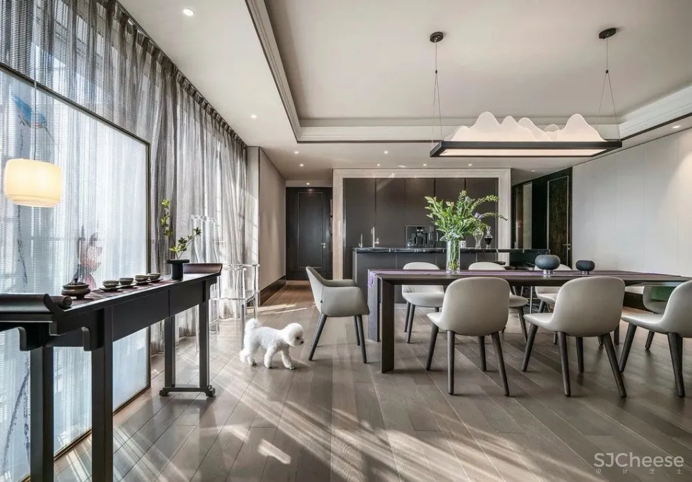 380㎡简雅新中式:一方宁静,一方闲雅