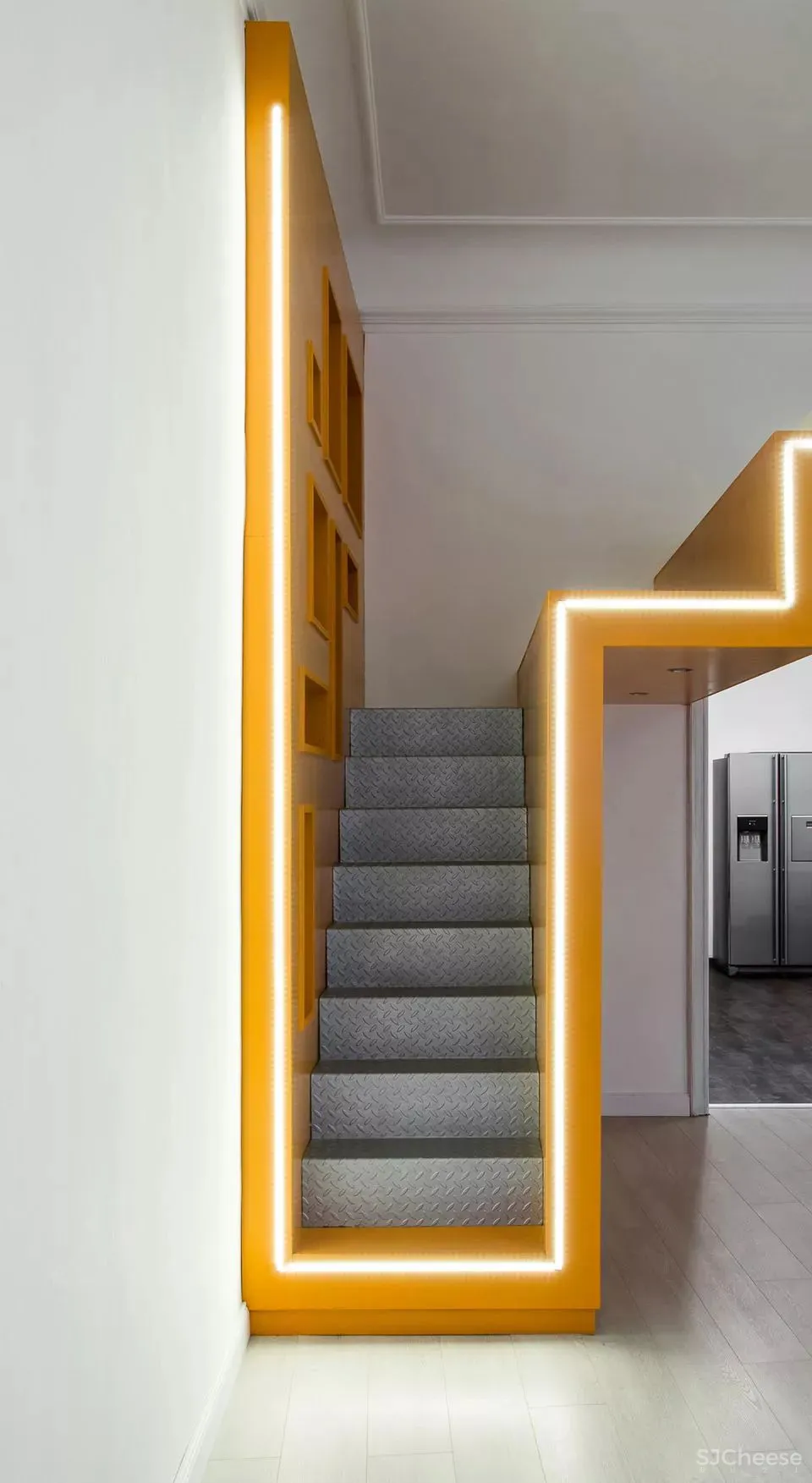 简约 LOFT，灯带这样设计太有创意了！