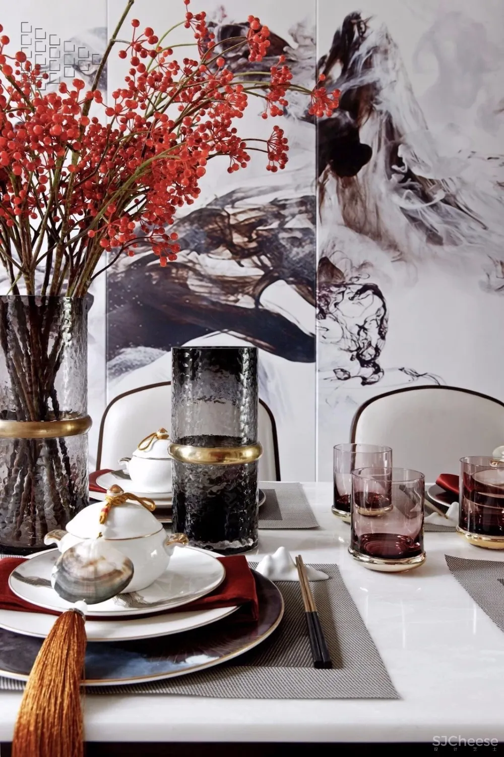 中式轻奢风别墅大宅设计丨美到骨子里