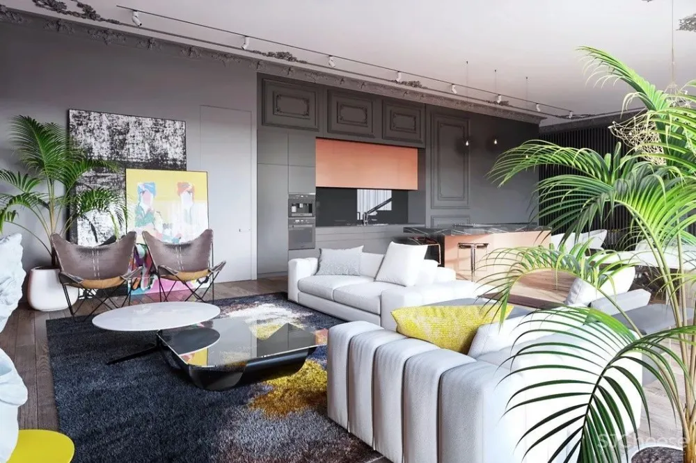 高级灰+橙丨就是这么美