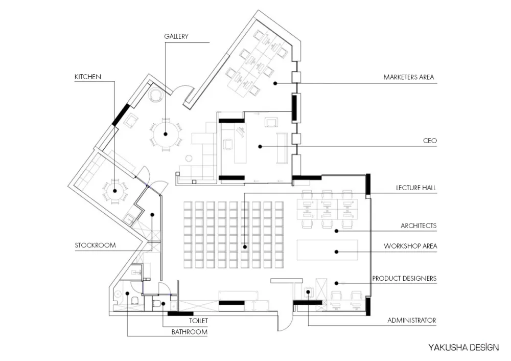 首发 | Yakusha Design & Architecture Studio：兼顾多重工作的创意空间 YA VSESVIT 首