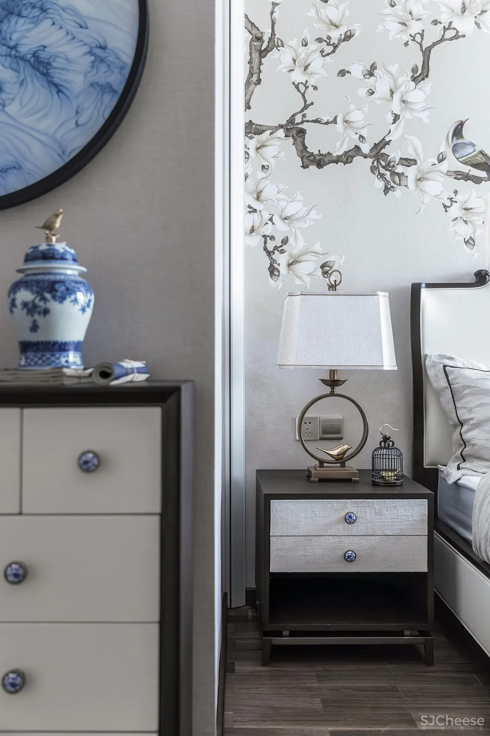 青花案|优雅中国白