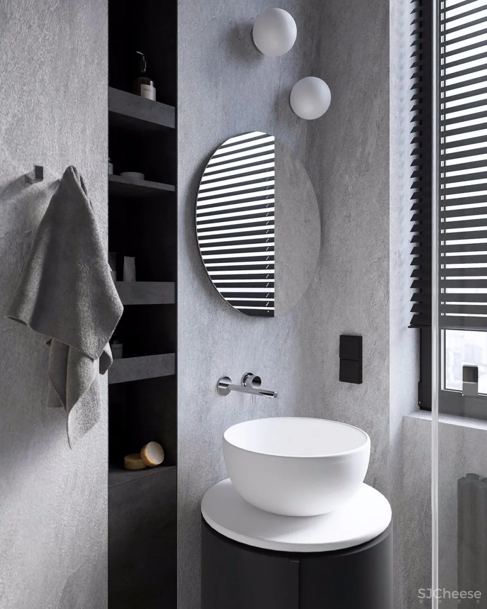 100㎡ 三室一厅,厨房、客厅这样设计太走心了