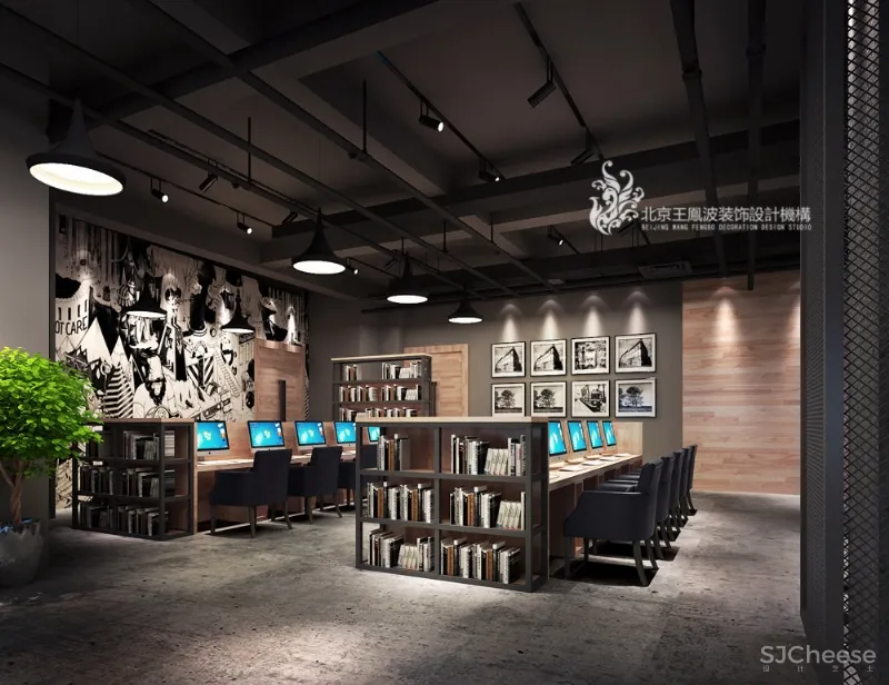 呼市“狮子熊网咖” 独特的空间 王凤波设计机构