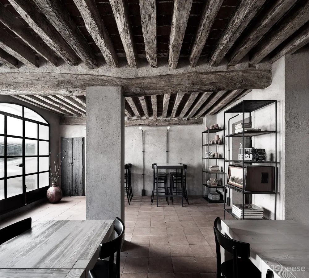 首发 | Studio Mabb:意大利农舍改造质朴内饰 La Ganea餐厅 首