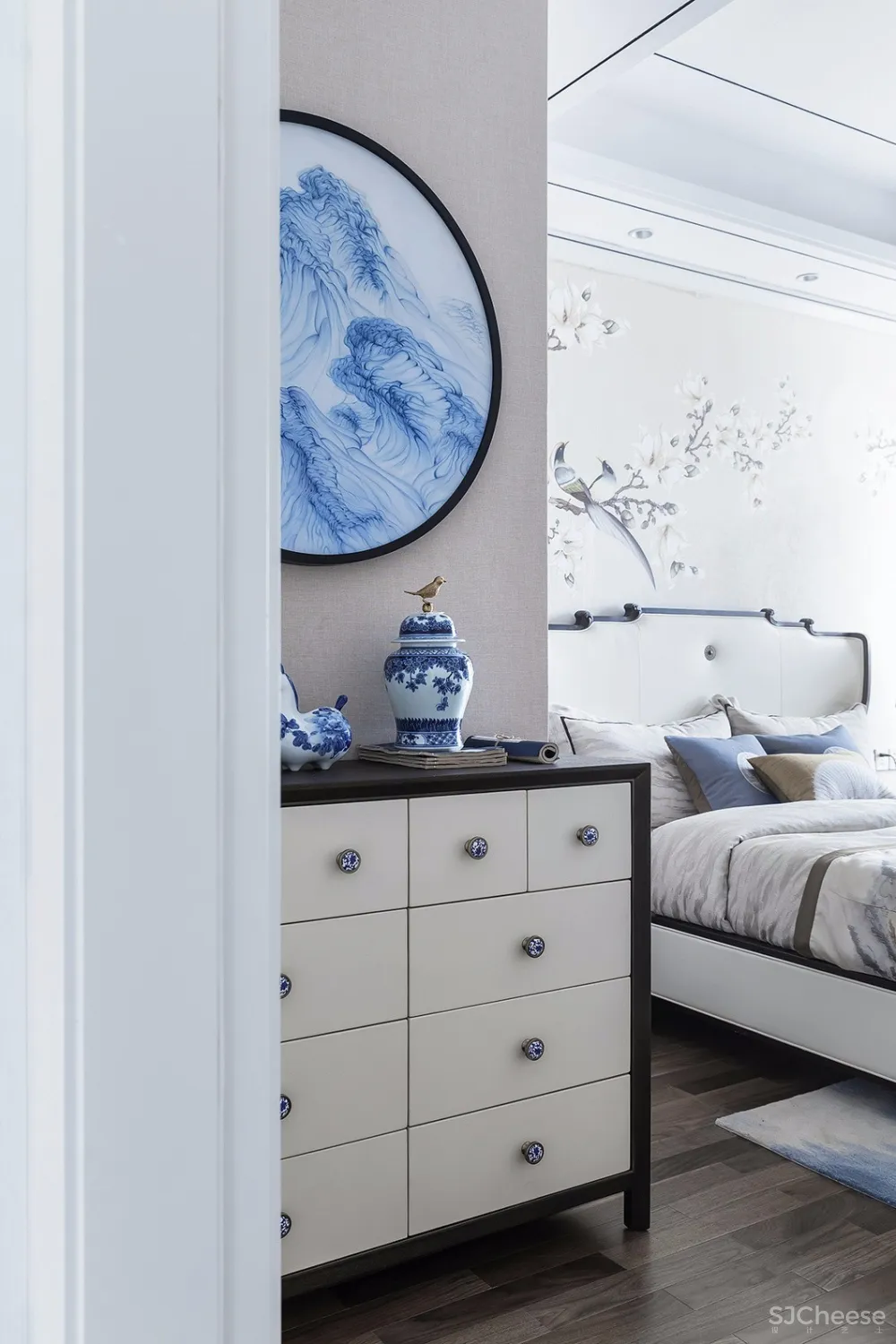 青花案|优雅中国白