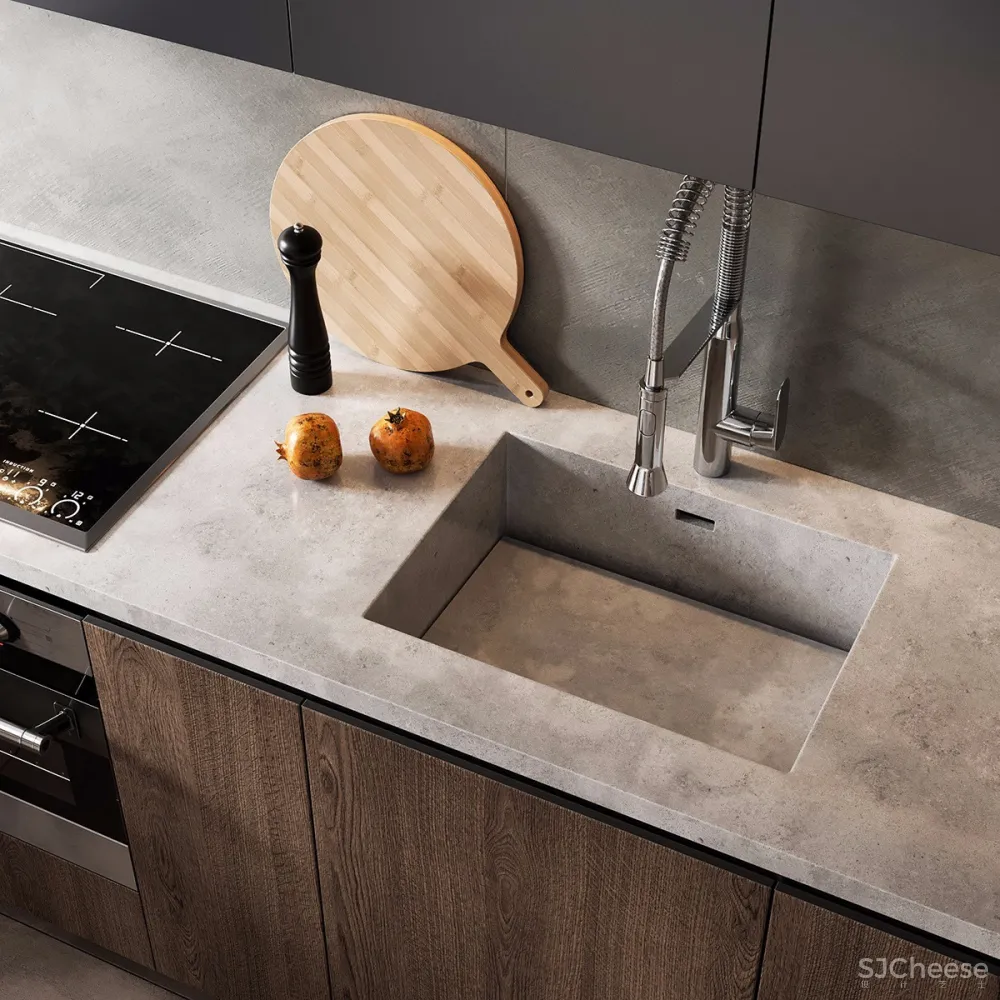 100㎡ 简约风三口之家,把拼接玩出高级感