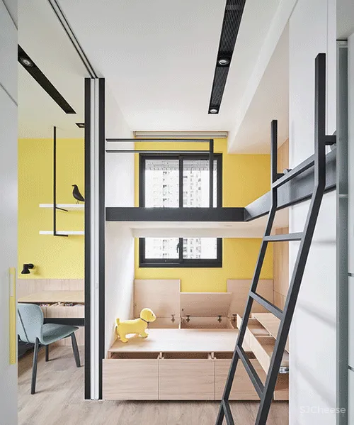 39.6㎡ 超多储物空间 / 设计得太好了