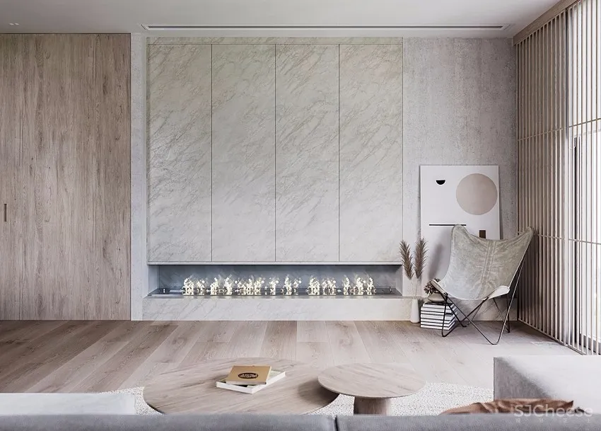 幽静自然禅风！瑞士86㎡日系灰白单身公寓 | Nazar Tsymbaliuk 首