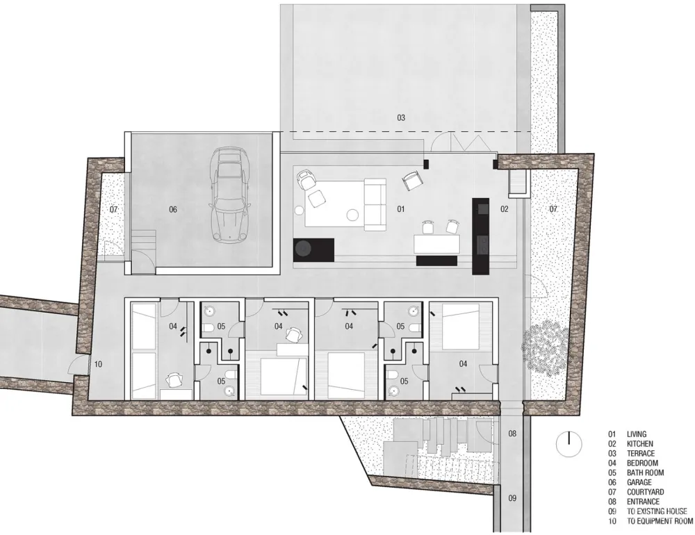 最新 | 木答答木建筑事务所:北京长城下的住宅