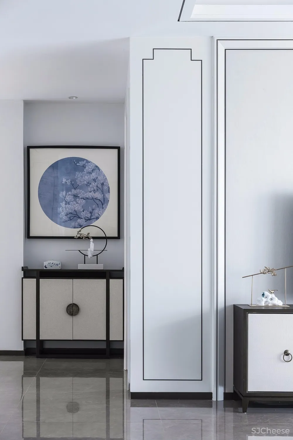 青花案|优雅中国白