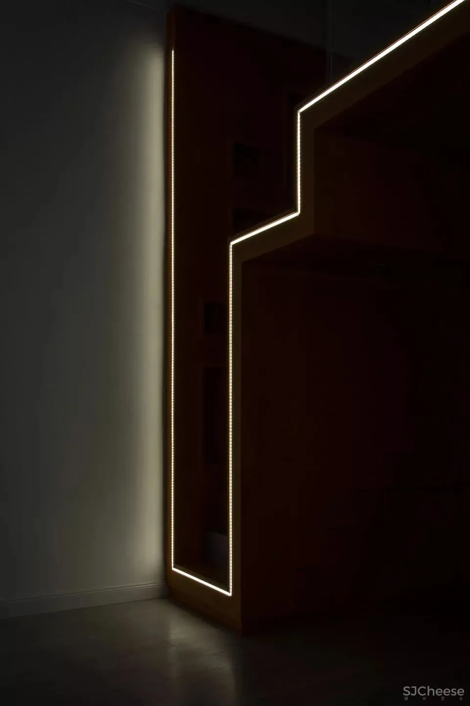 简约 LOFT，灯带这样设计太有创意了！