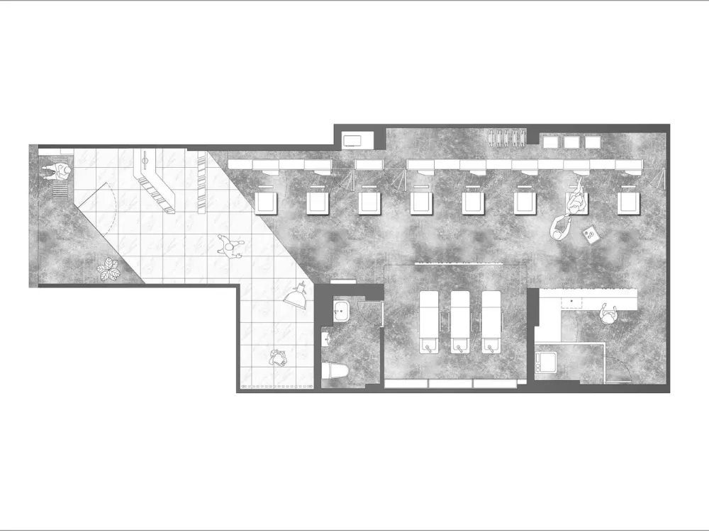 首发 | zohome：台北发型沙龙 Cutting space