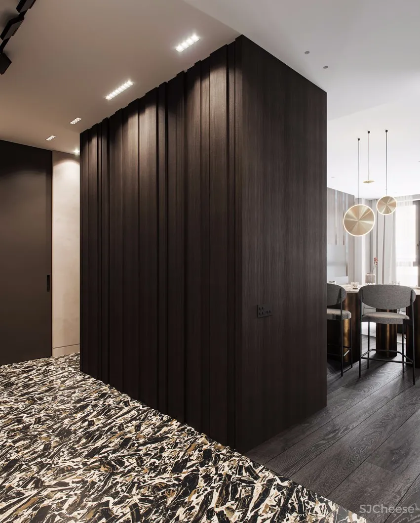 90㎡ 餐厅这样设计丨一进门就被惊艳了