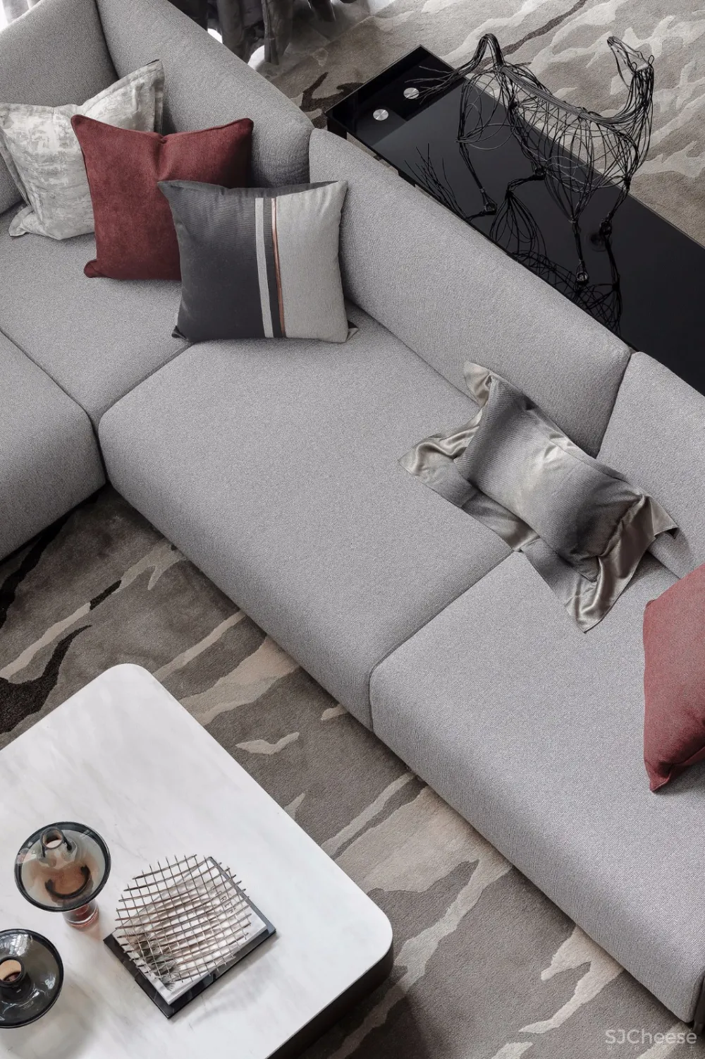 朴悦设计 | 大连璞石墅底跃样板间，生活的自然归属