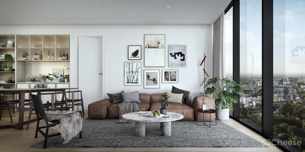 这种高水准的效果图，却是这种清新风！