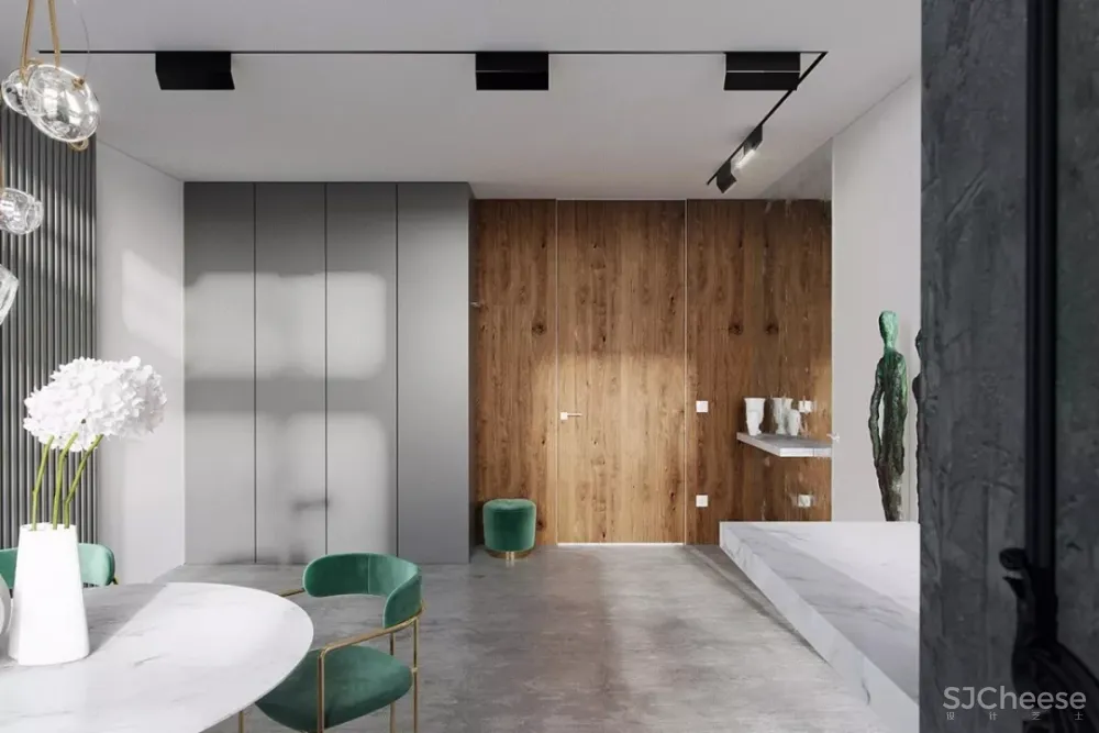 雅致与俏皮，在这座挑高公寓里交织 | Barinov Andrey 首