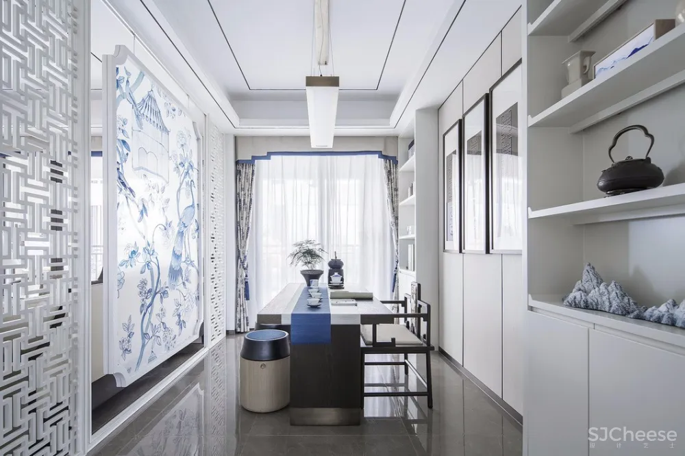 青花案|优雅中国白