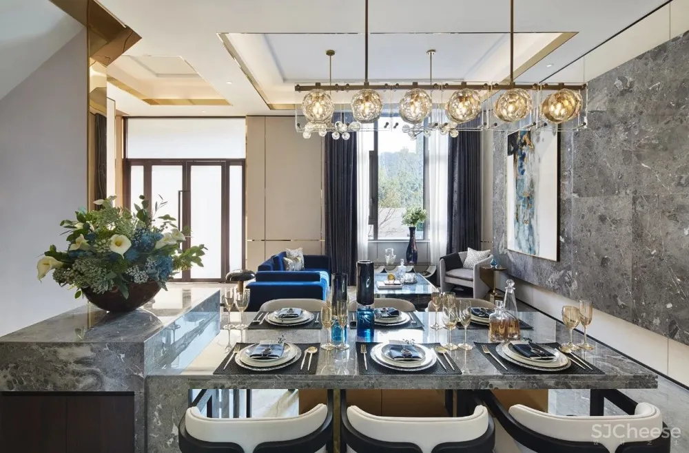 轻奢别墅样板房，这才是有品质的生活感 首