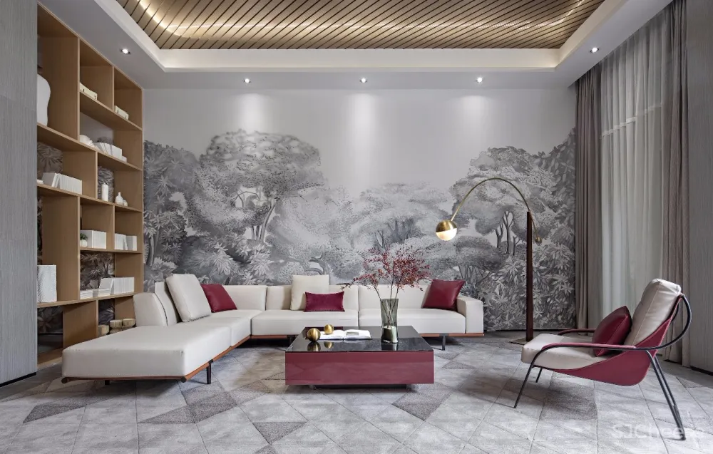 新作 | 高级灰 + 水墨石,简雅纯粹的艺术格调