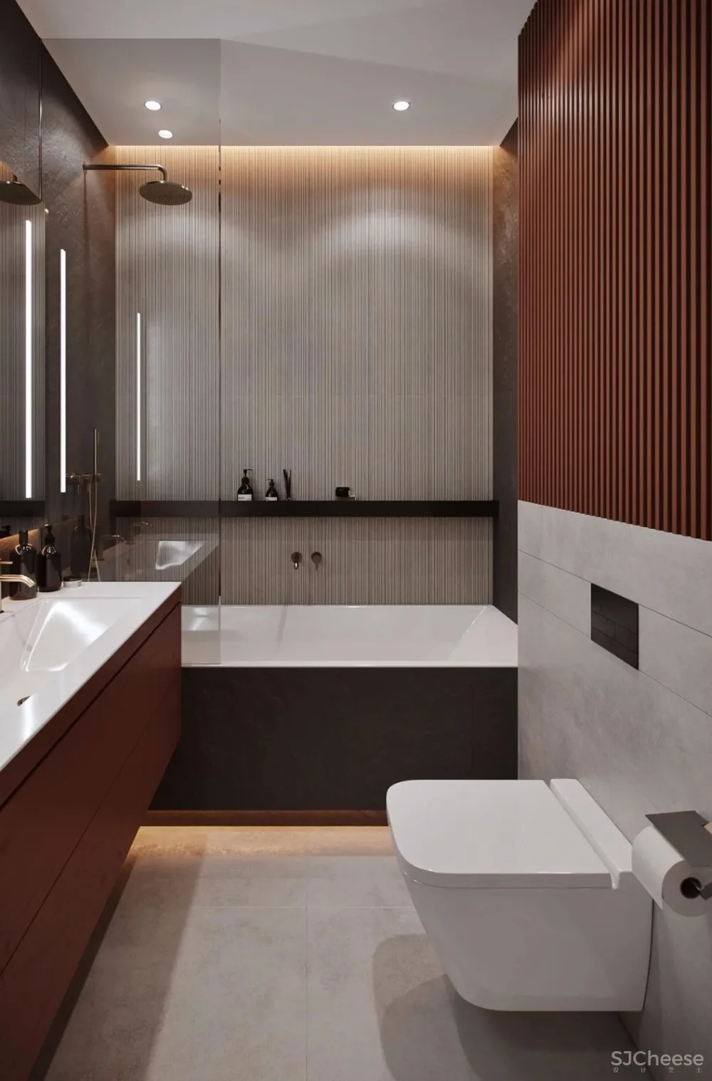 115㎡ 原木+大理石丨让家更有质感