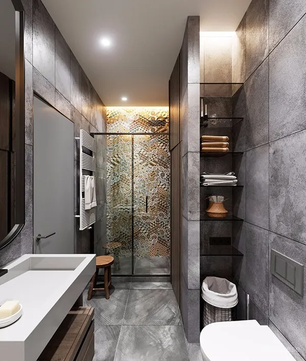 100㎡ 简约风三口之家,把拼接玩出高级感