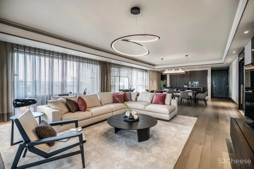 380㎡简雅新中式:一方宁静,一方闲雅