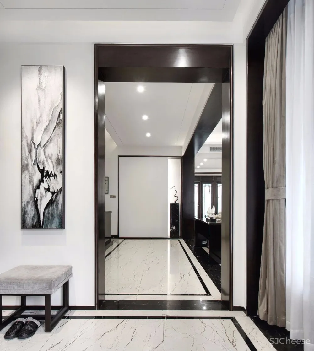 【半末设计新作】580㎡简约儒雅私宅设计落地方案