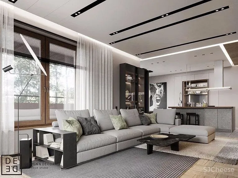 现代简奢丨用料简约又有奢侈感