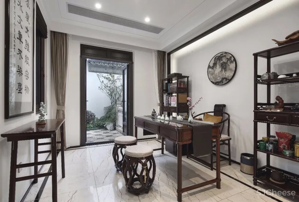 【半末设计新作】580㎡简约儒雅私宅设计落地方案