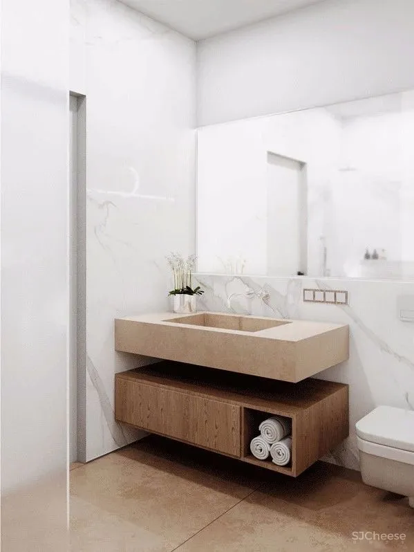 113㎡ 这样的木饰面墙设计丨30 年后都不过时