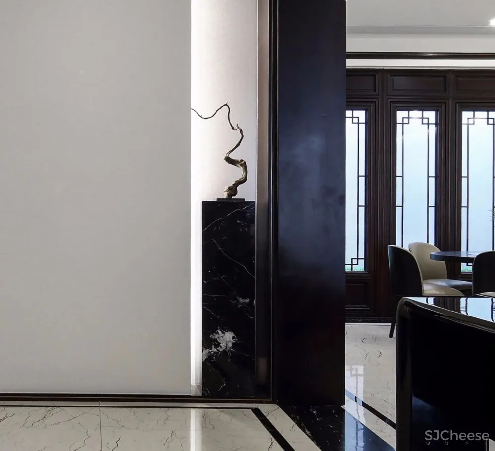 【半末设计新作】580㎡简约儒雅私宅设计落地方案