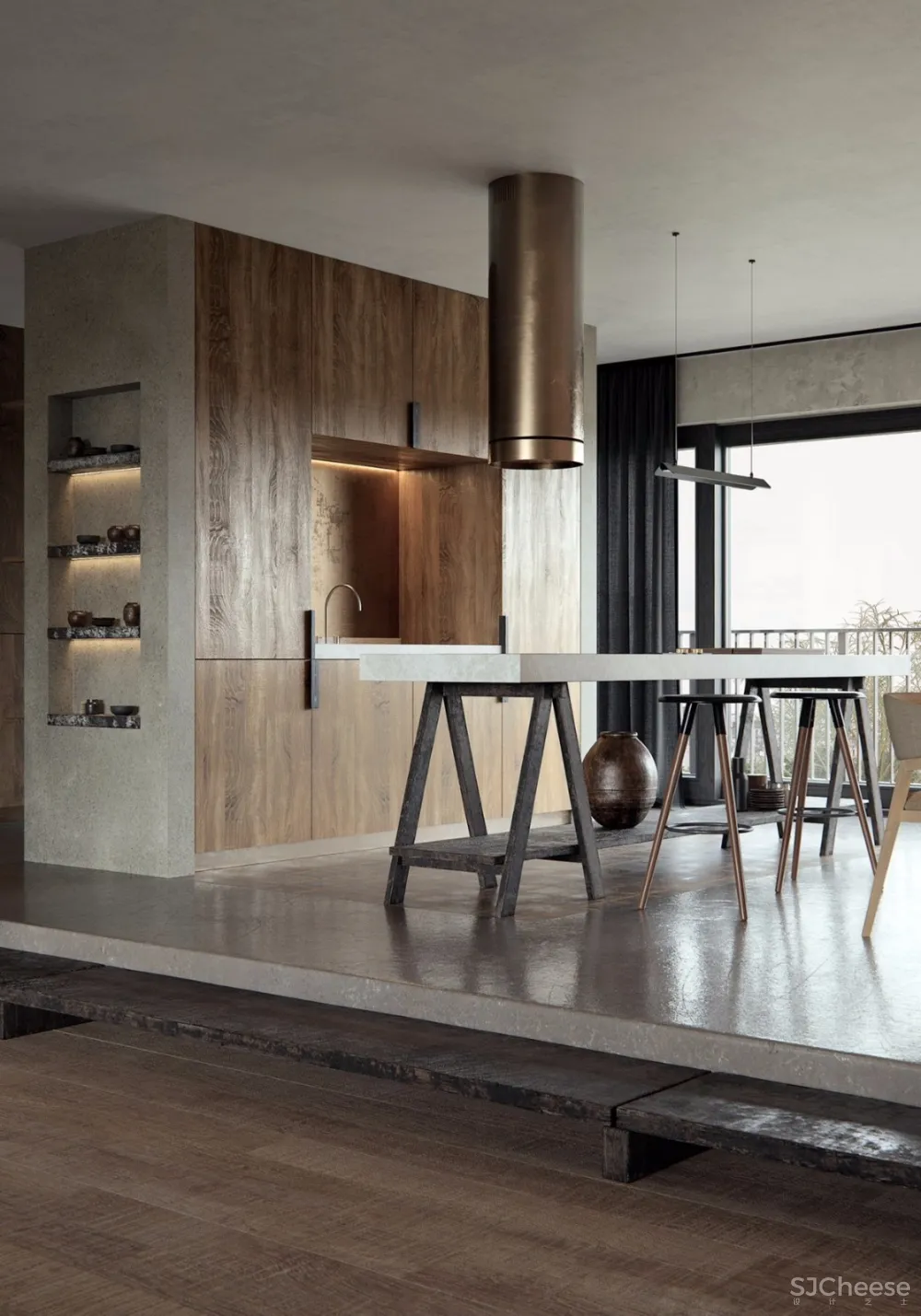 现代侘寂风丨这才我想要的玄关