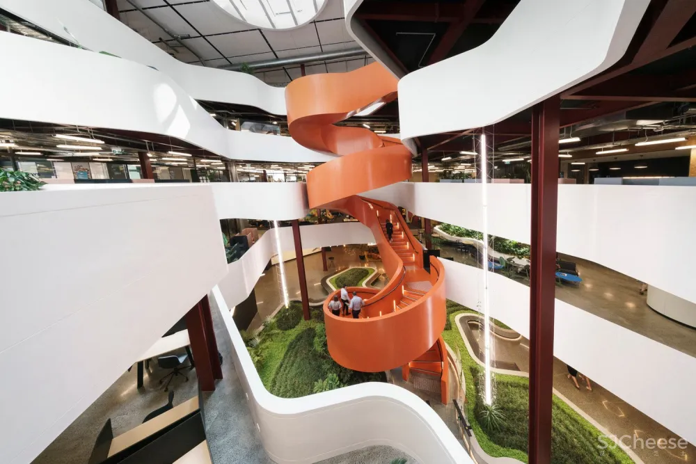 B:Hive Smales Farm工作空间,奥克兰 / BVN + Jasmax Architects