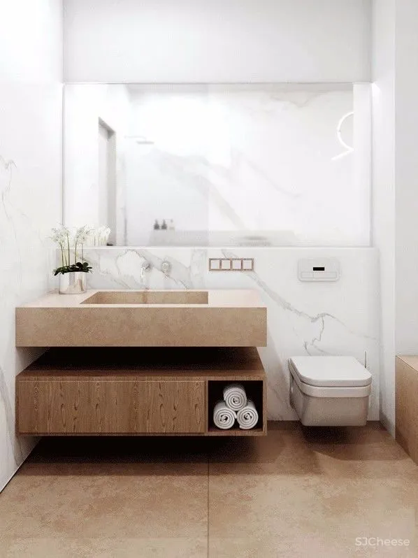 113㎡ 这样的木饰面墙设计丨30 年后都不过时