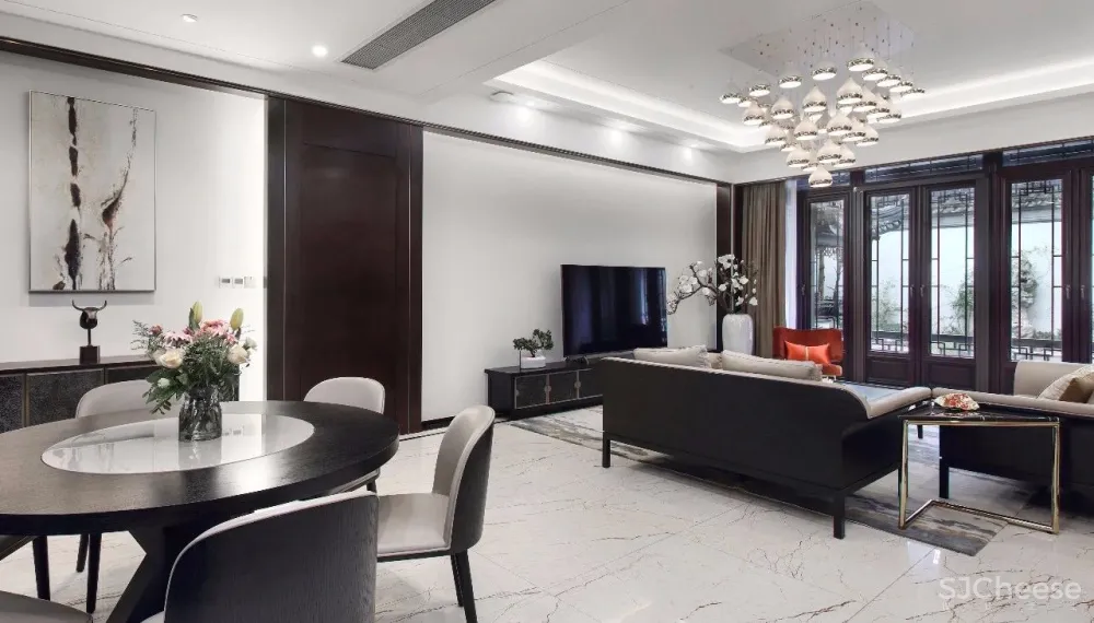 【半末设计新作】580㎡简约儒雅私宅设计落地方案