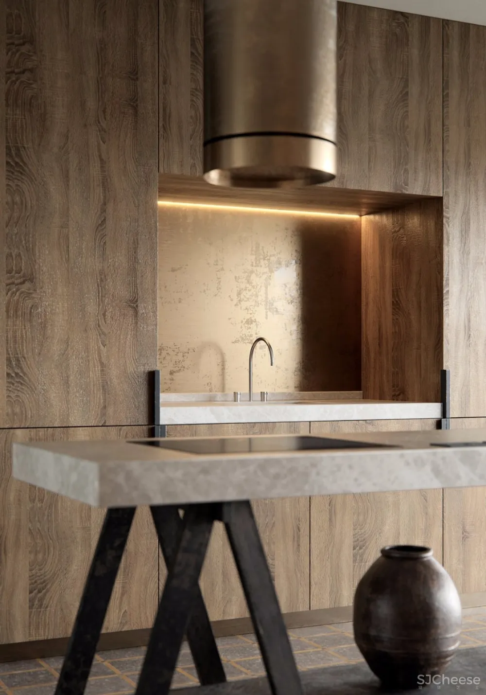 现代侘寂风丨这才我想要的玄关