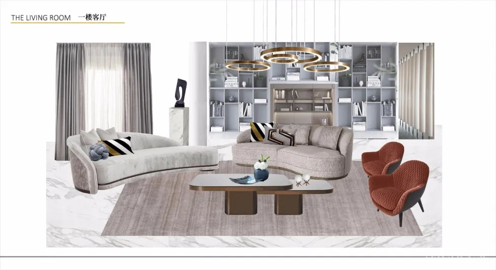 800m²法式合院丨演绎现代轻奢版时尚豪宅