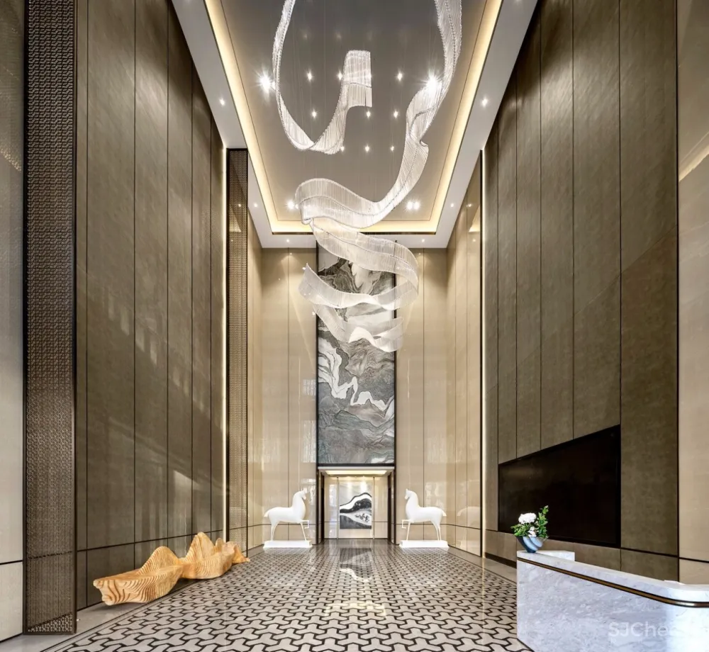 恰到好处的色彩与精炼的线条丨构建出现代东方美学韵律空间